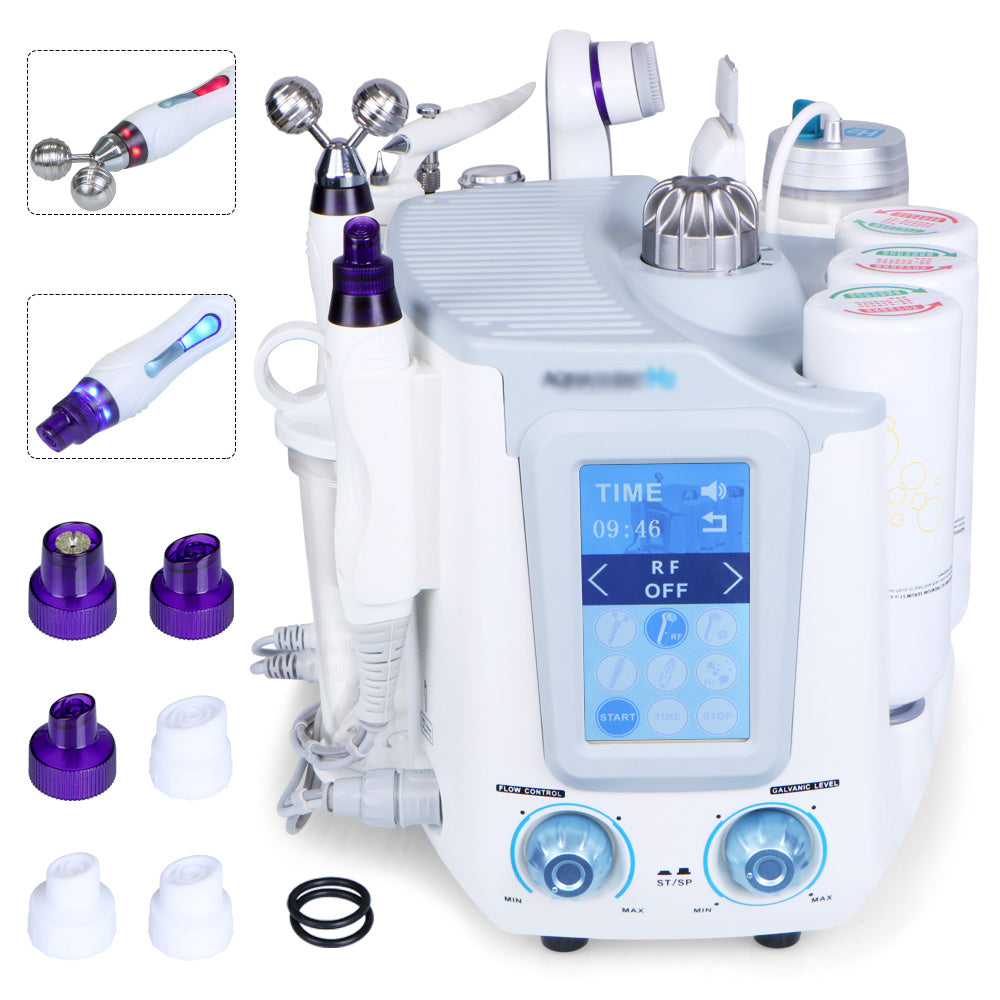 Load image into Gallery viewer, 5 in1 Hydro Dermabrasion Scrubber Oxygen Spray Facial Device - Suerbeaty
