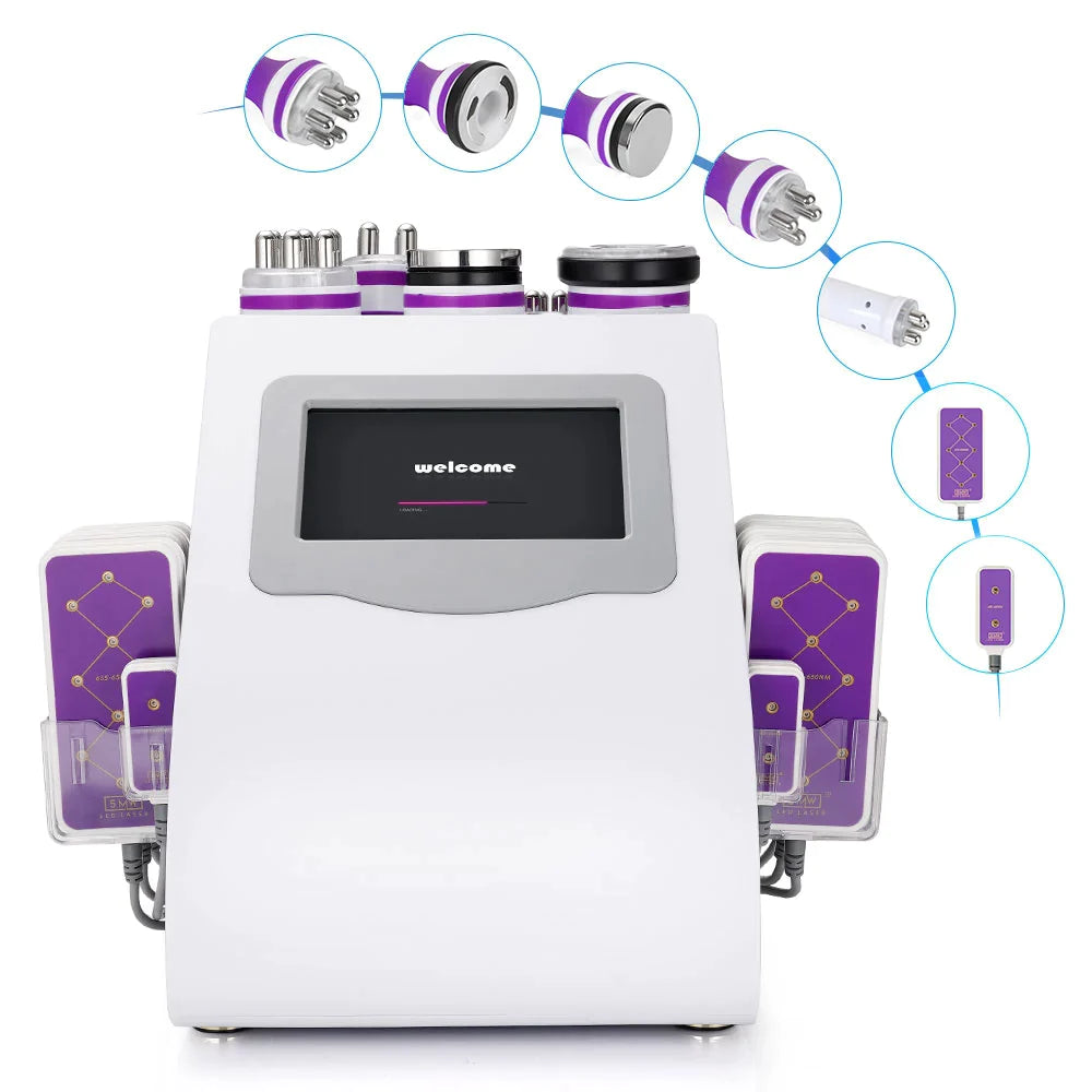 Load image into Gallery viewer, 6In1 40K Cavitation Vacuum Weight Loss Radio Frequency Slim Beauty Machine
