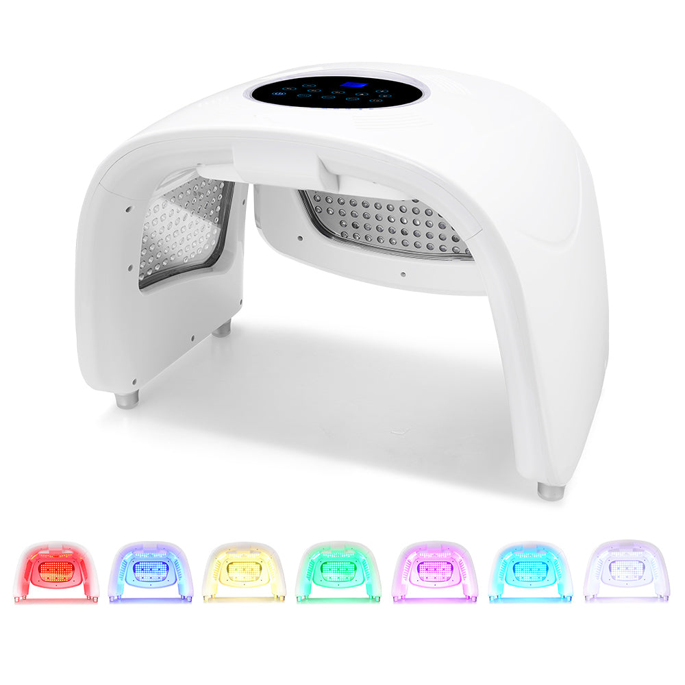 Load image into Gallery viewer, Foldable 7 Colors LED PDT Photon Lamp Phototherapy Ion Therapy ION Laser Facial - Suerbeaty
