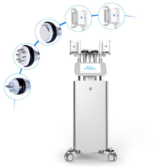 2D Double Handles Ultrasound Cavitation RF Fat Freezing Led Vacuum Slim Machine - Suerbeaty